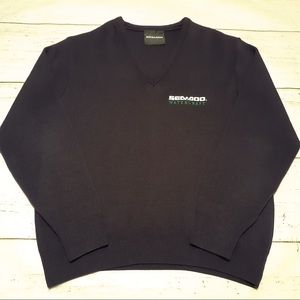Sea Doo Watercraft V-neck Sweater Purple Large